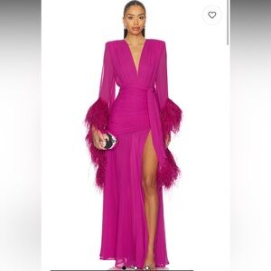 Bronx and Banco - Geisha Maxi Dress in Pink